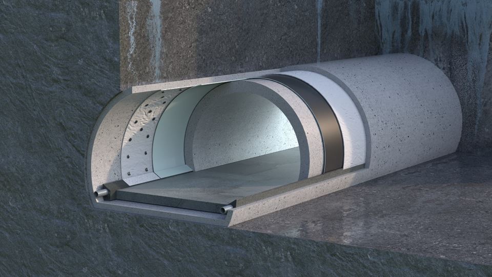 Umbrella/Drainage System - Gruvetunnel